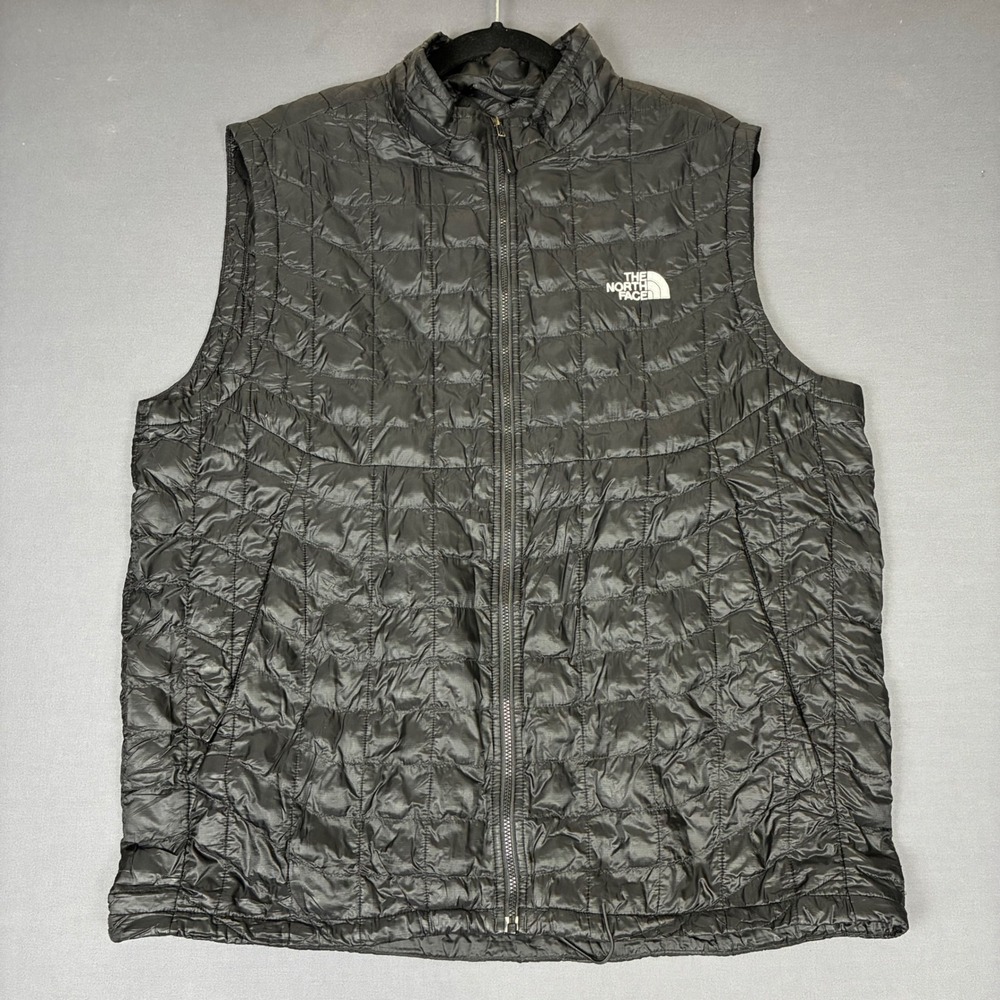 The North Face Black Thermoball Quilted Vest Men's Size Large Lightweight
